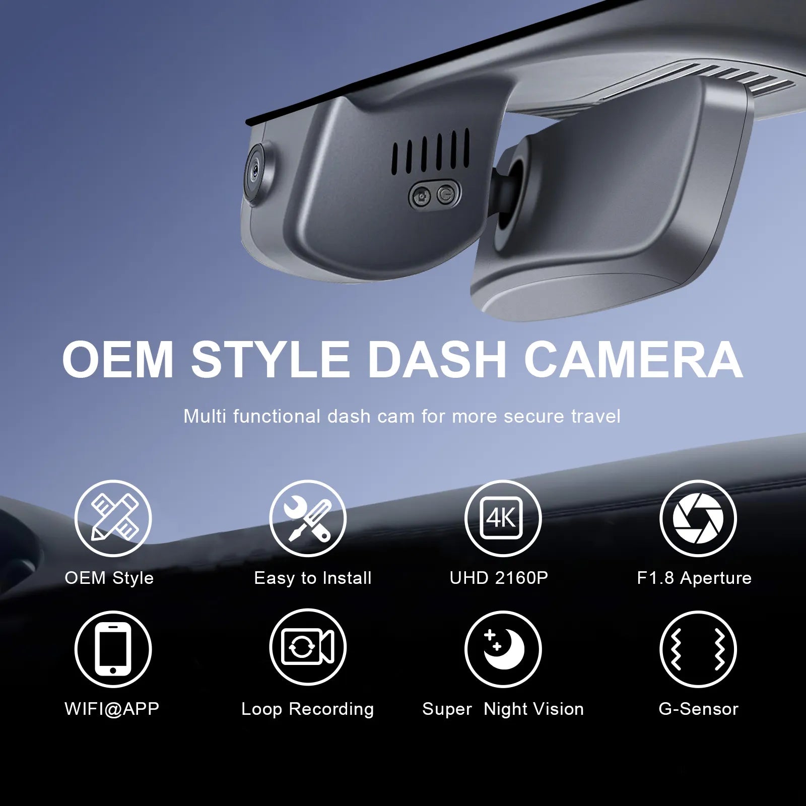 Mangoal Front 4K HDR Dash Cam STARVIS 2 for Mazda CX-90 & CX-90 PHEV 2024-2026
