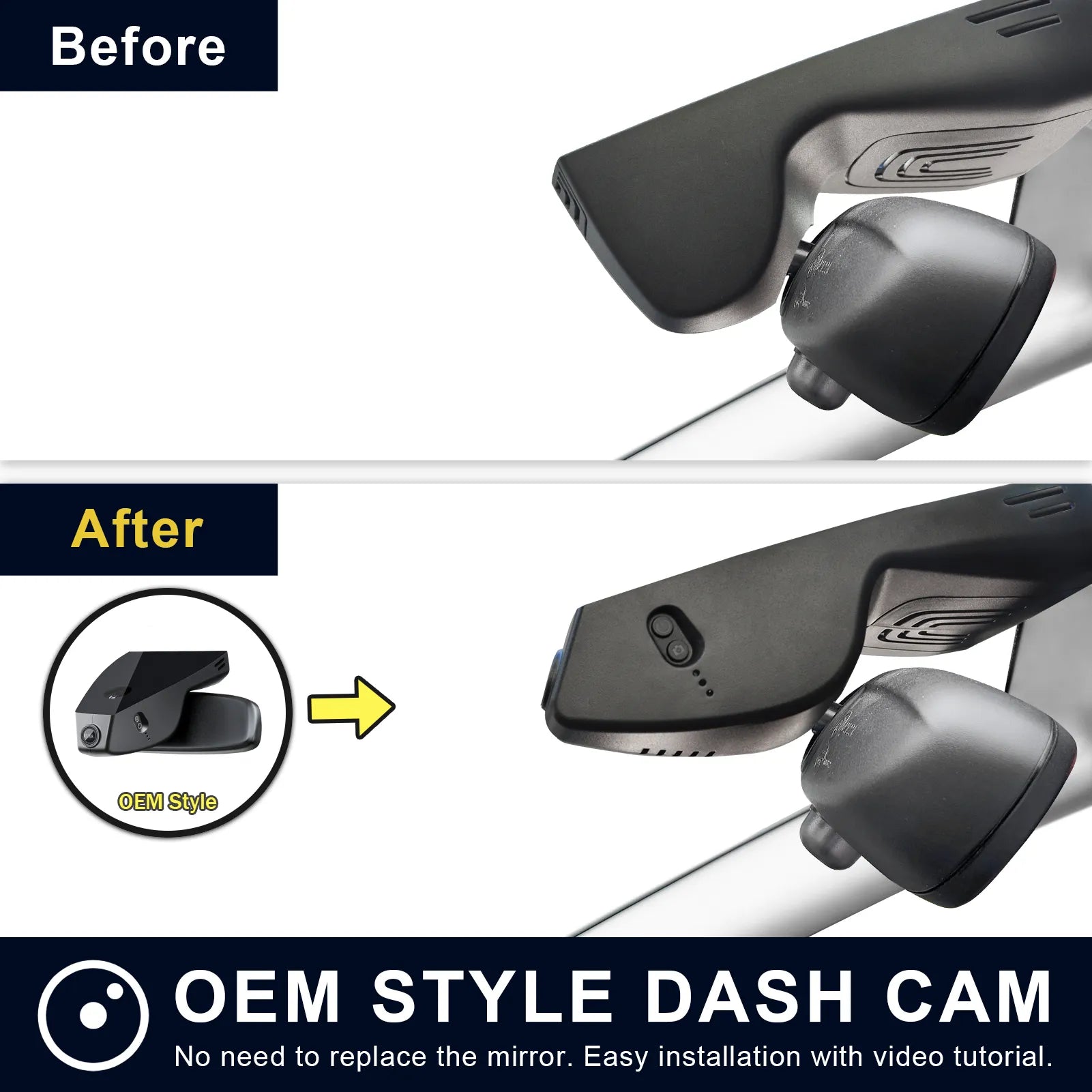 Mangoal Front 4K HDR Dash Cam STARVIS 2 for BMW X5 Gen4 G05 F95 2019-2023(Model A)
