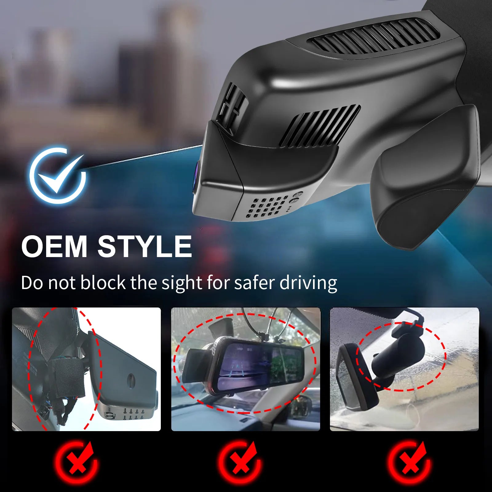 Mangoal Dash Cam for Mercedes-Benz GLC Gen1 X253/C253 2016-2020(Model C)