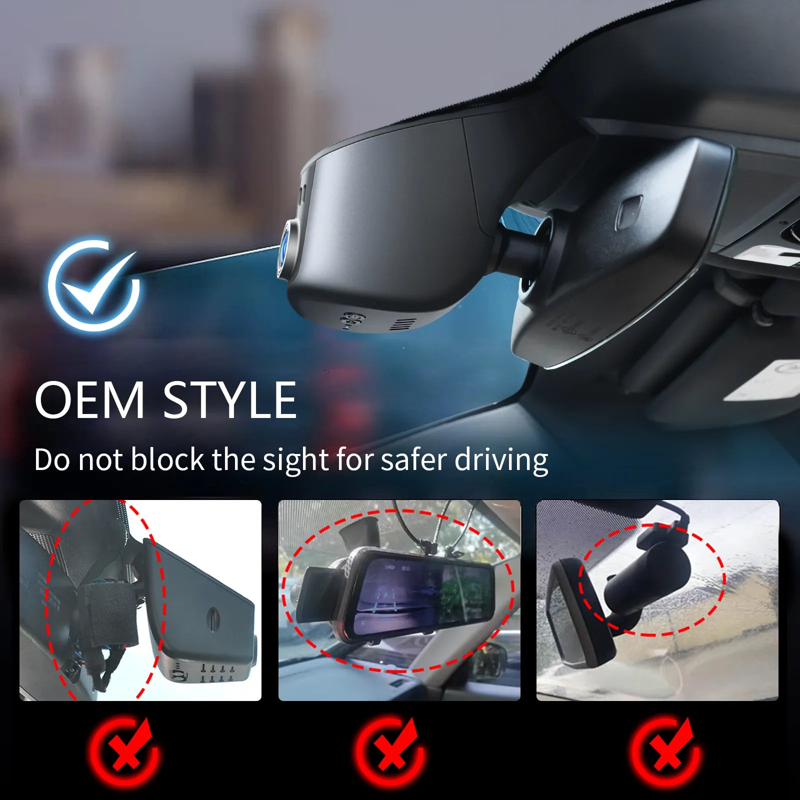 Mangoal Front 4K & Rear 2K HDR Dash Cam, Dual STARVIS 2 for Porsche Cayenne, Macan Electric, 911,  Panamera, Taycan(Model A)