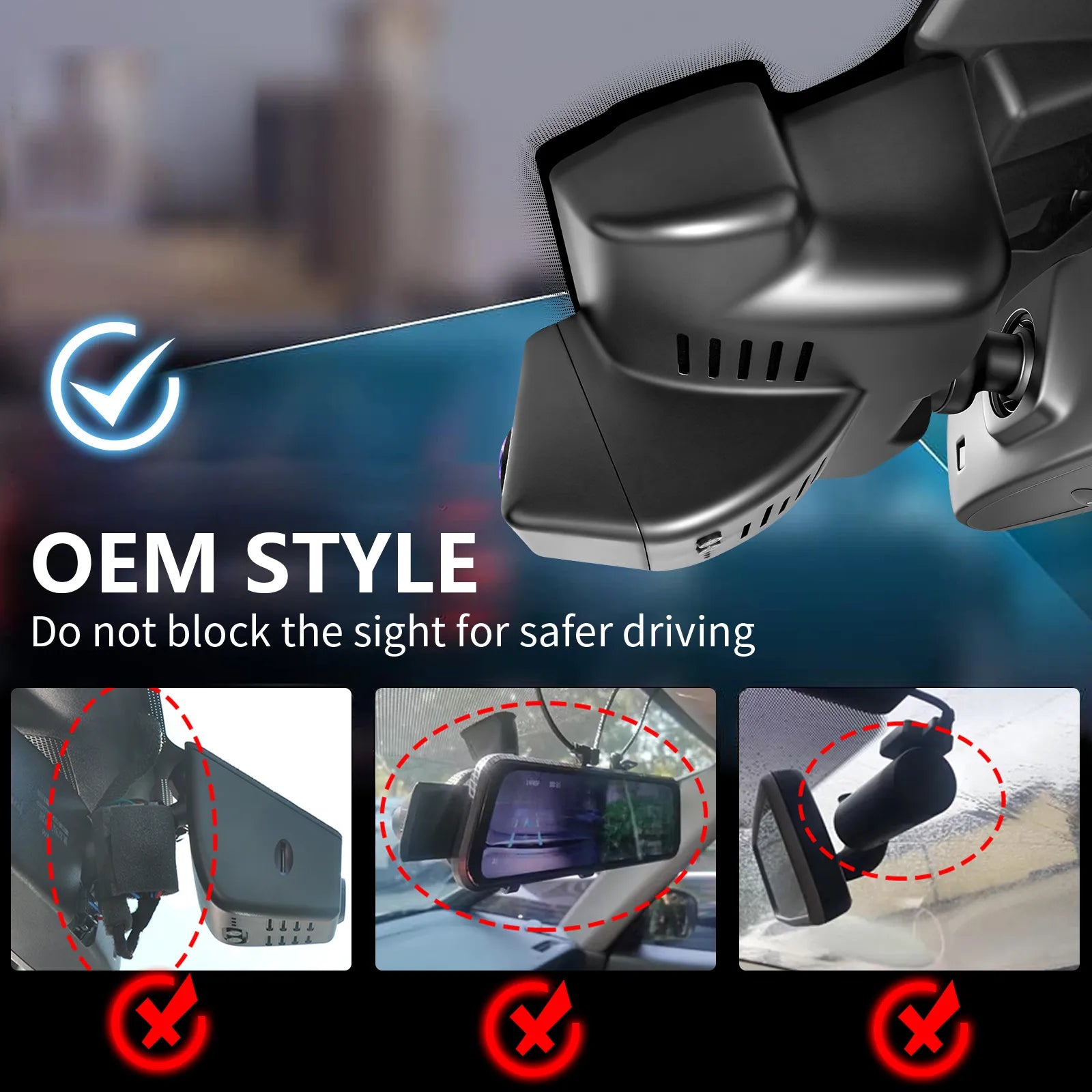 Mangoal Front 4K HDR Dash Cam STARVIS 2 for Subaru Crosstrek 2024 2025 2026(Model B)