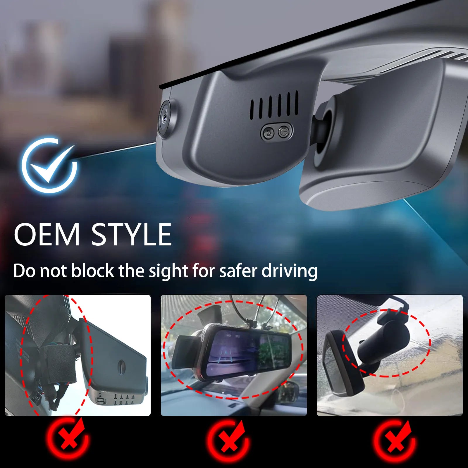 Mangoal Front 4K HDR Dash Cam STARVIS 2 for Mazda CX-90 & CX-90 PHEV 2024-2026
