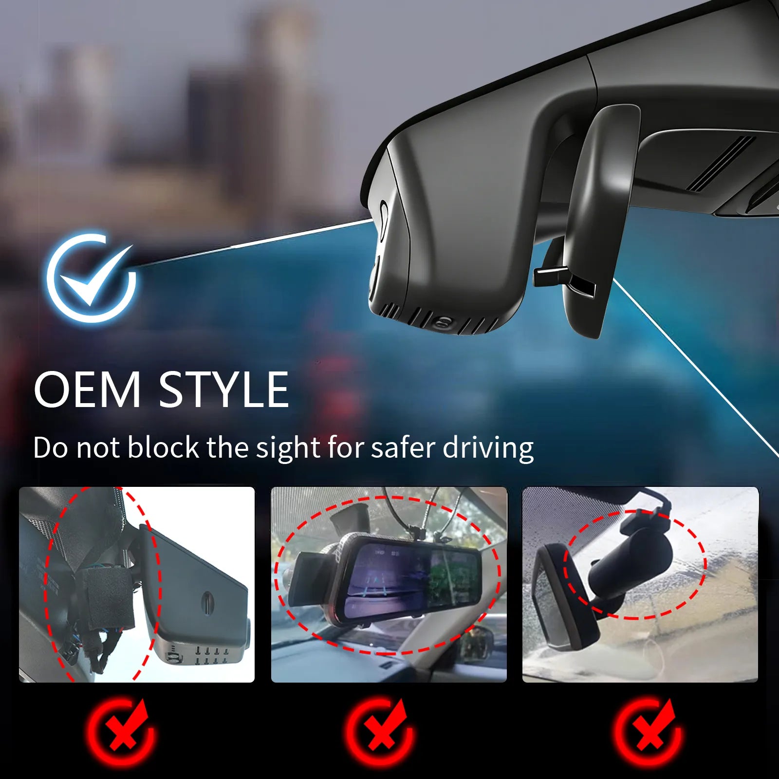 Mangoal Front 4K & Rear 2K HDR Dash Cam, Dual STARVIS 2 for Honda CR-V & CR-V Hybrid 2023-2026(Model B Black)