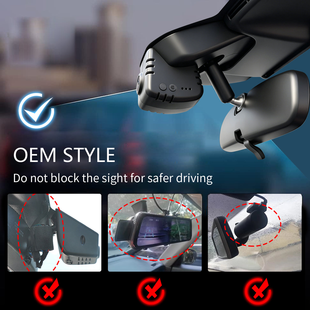Mangoal Dash Cam for Toyota All-New Gen6 RAV4 2026 (Model C)