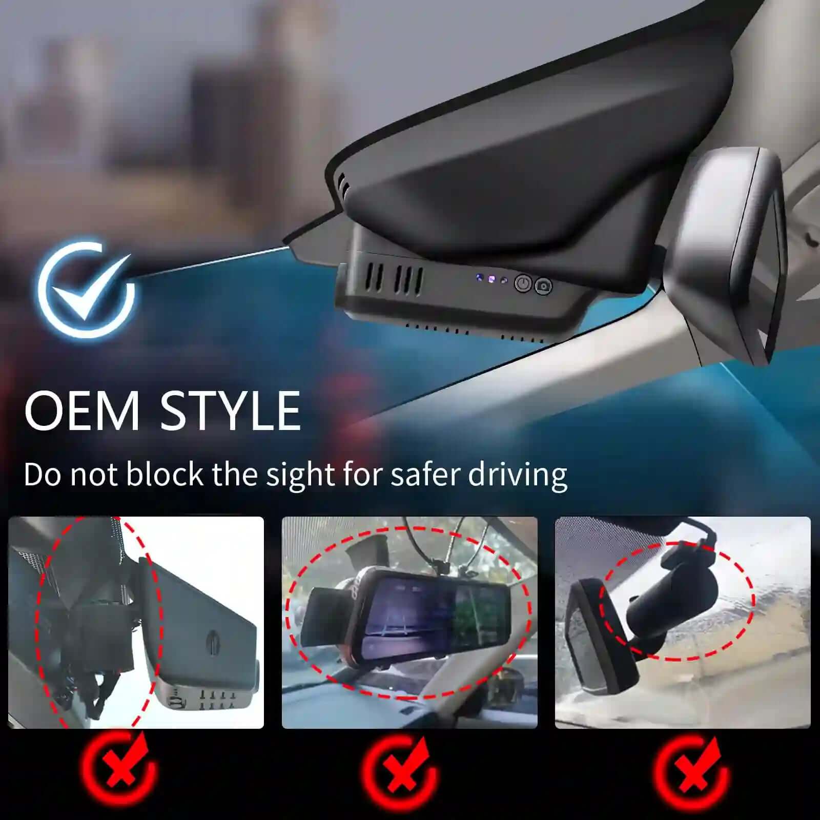 Volvo xc-60 Model A OEM looks dash cam