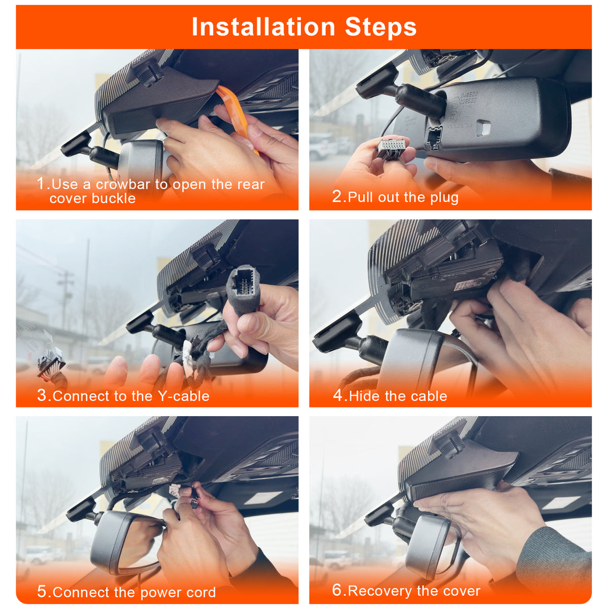 MANGOAL Dash Cam for Ford F150 2018-2020, F250 F350 F450 2020-2022(C)