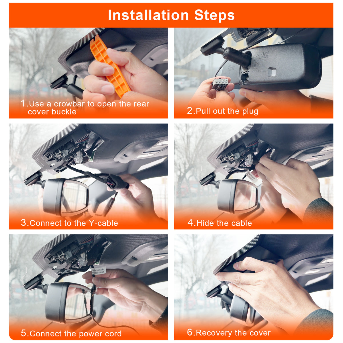 MANGOAL Dash Cam for Ford F150 2021-2026, F250 F350 F450 2023-2026(D)