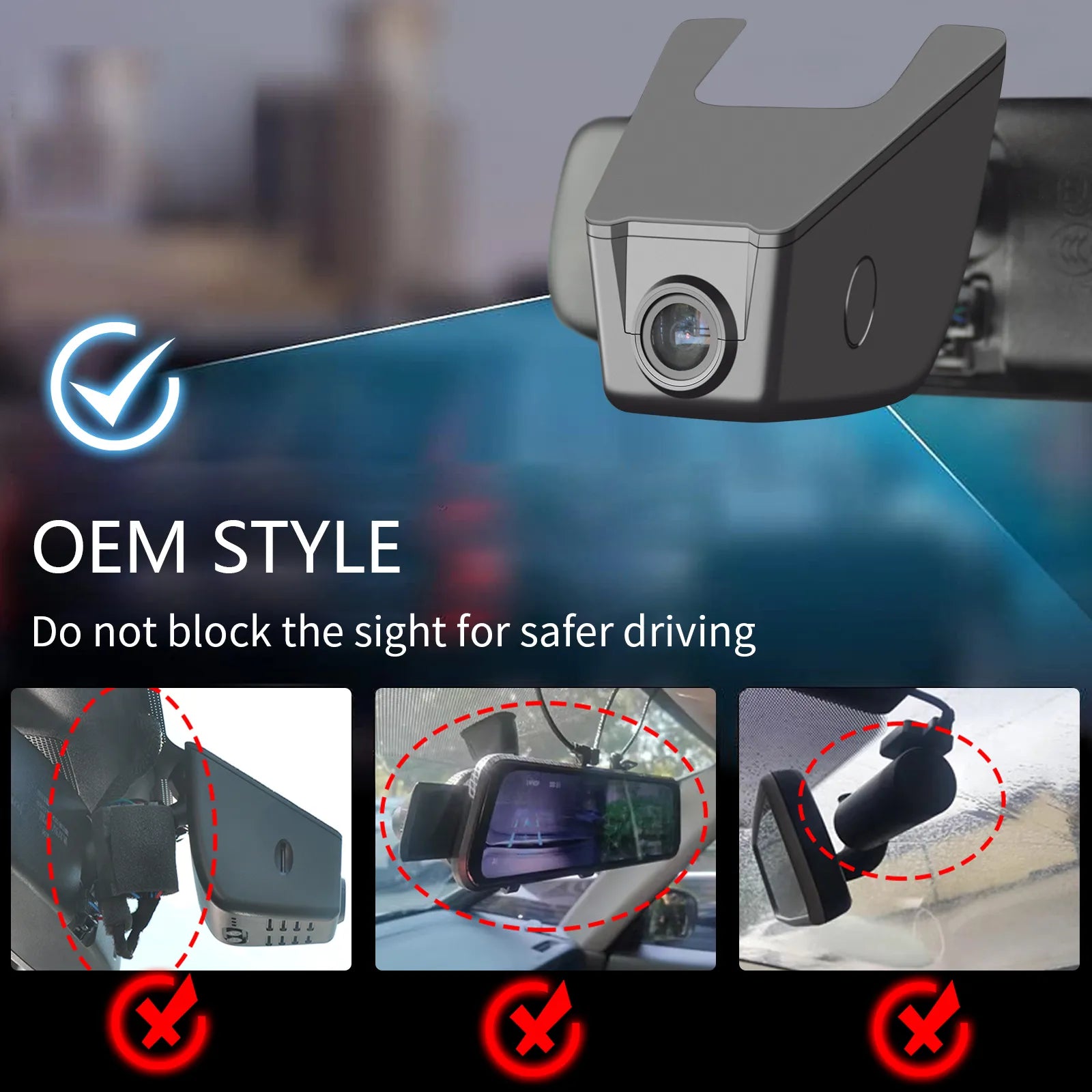 Mangoal Front 4K HDR Dash Cam STARVIS 2 for Subaru Impreza 2017-2023 (Model A)