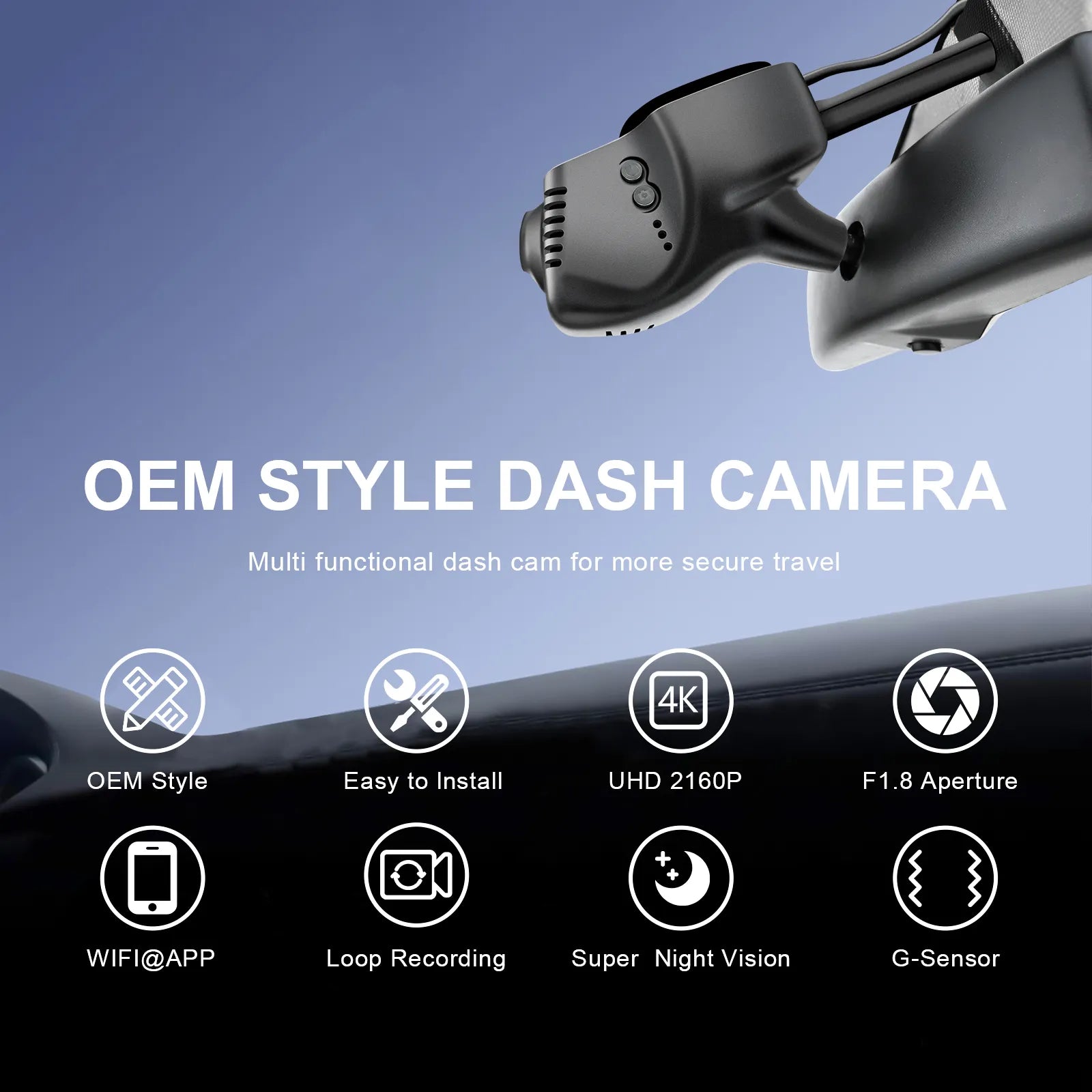 Mangoal Dash Cam for Volkswagen Beetle / Tiguan / Jetta / Eos / Passat & CC (Model B)
