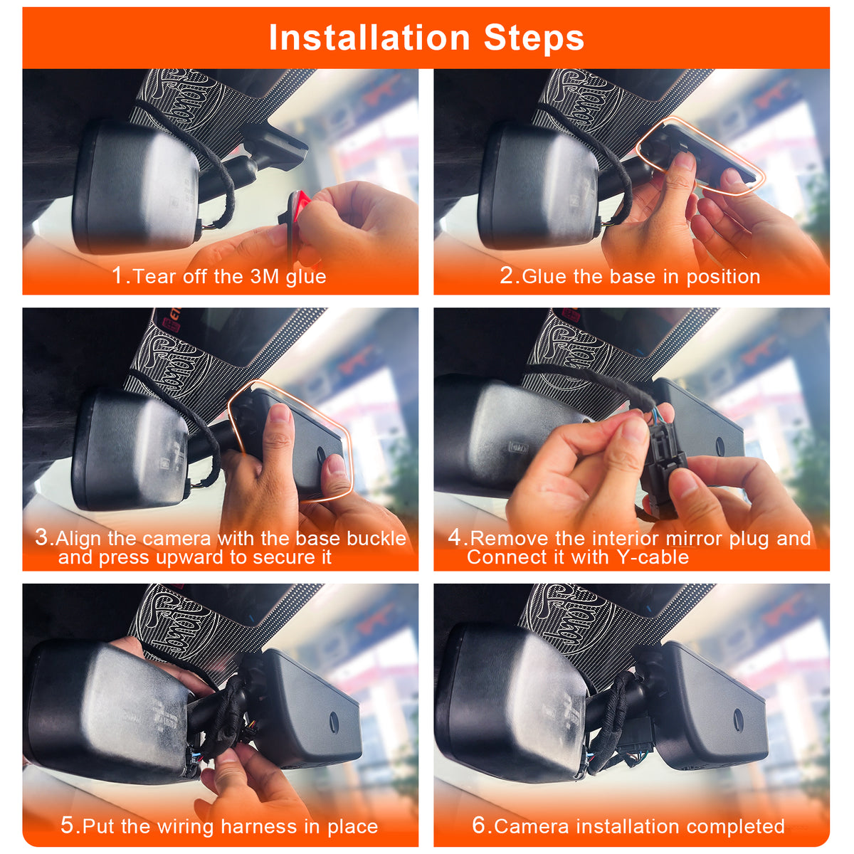 MANGOAL Dash Cam for Ford F150 2013-2017, F250 F350 F450 2015-2019 (A)