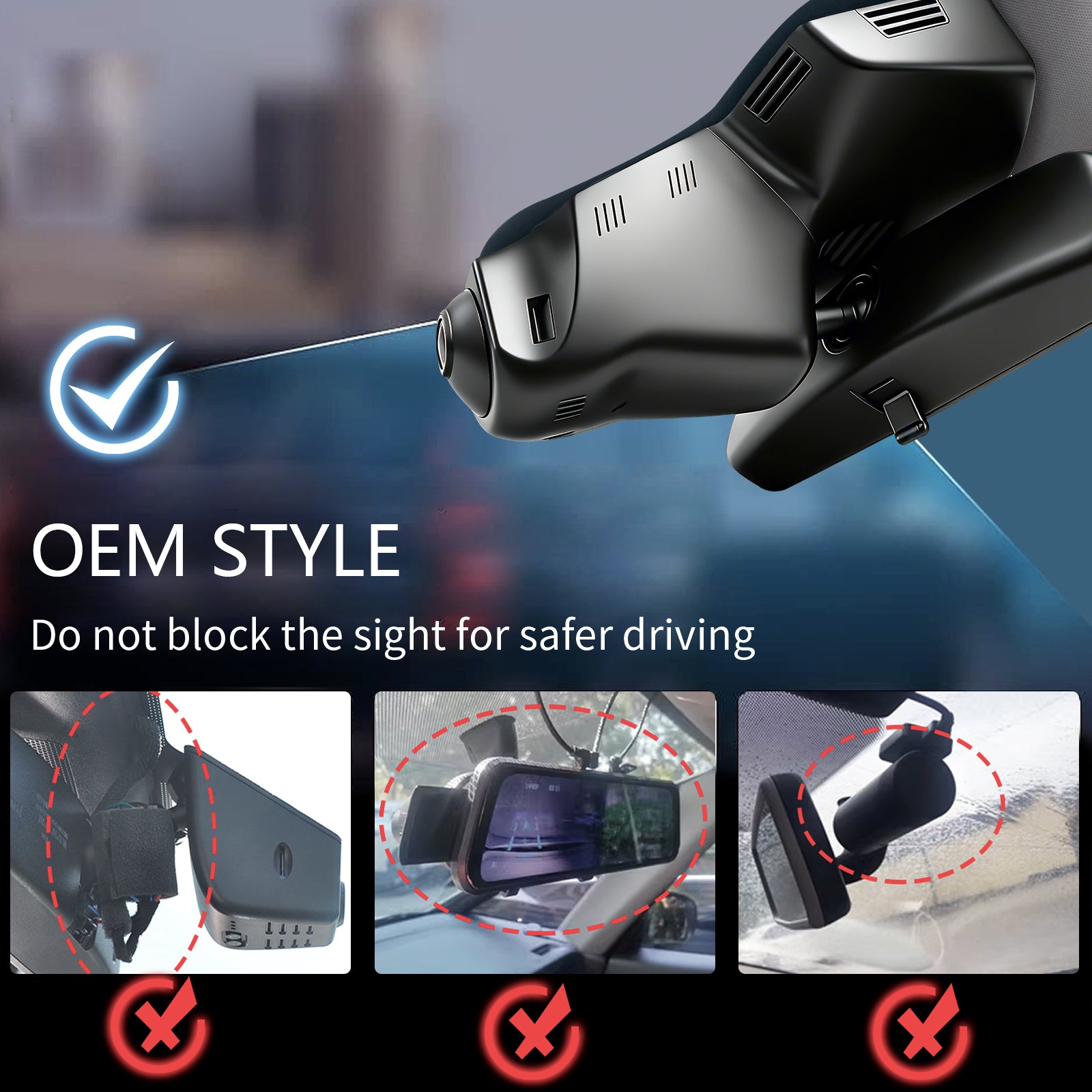 Mangoal Front 4K & Rear 2K HDR Dash Cam, Dual STARVIS 2 for Land Rover Range Roverr Velar L560 2018-2020(Model A)