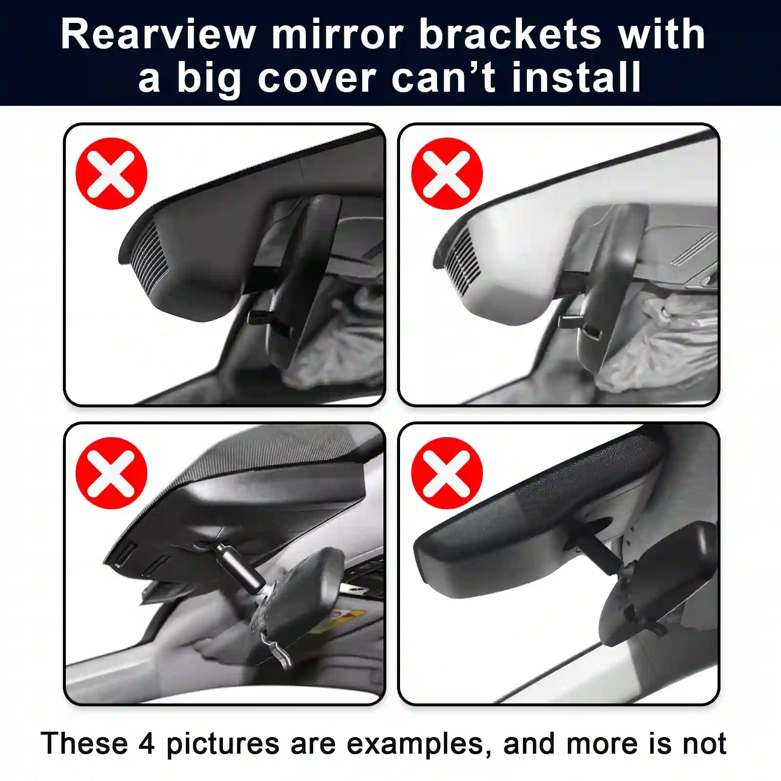 honds dash cam rear view brackets with big cover installation