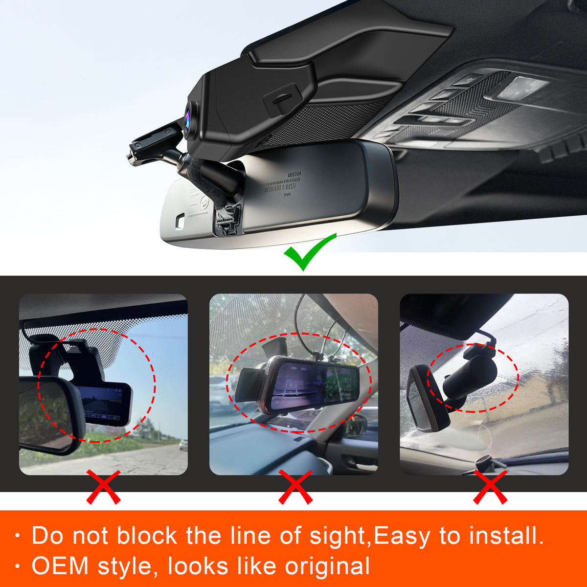 MANGOAL Dash Cam for Ford F150 2018-2020, F250 F350 F450 2020-2022(C)
