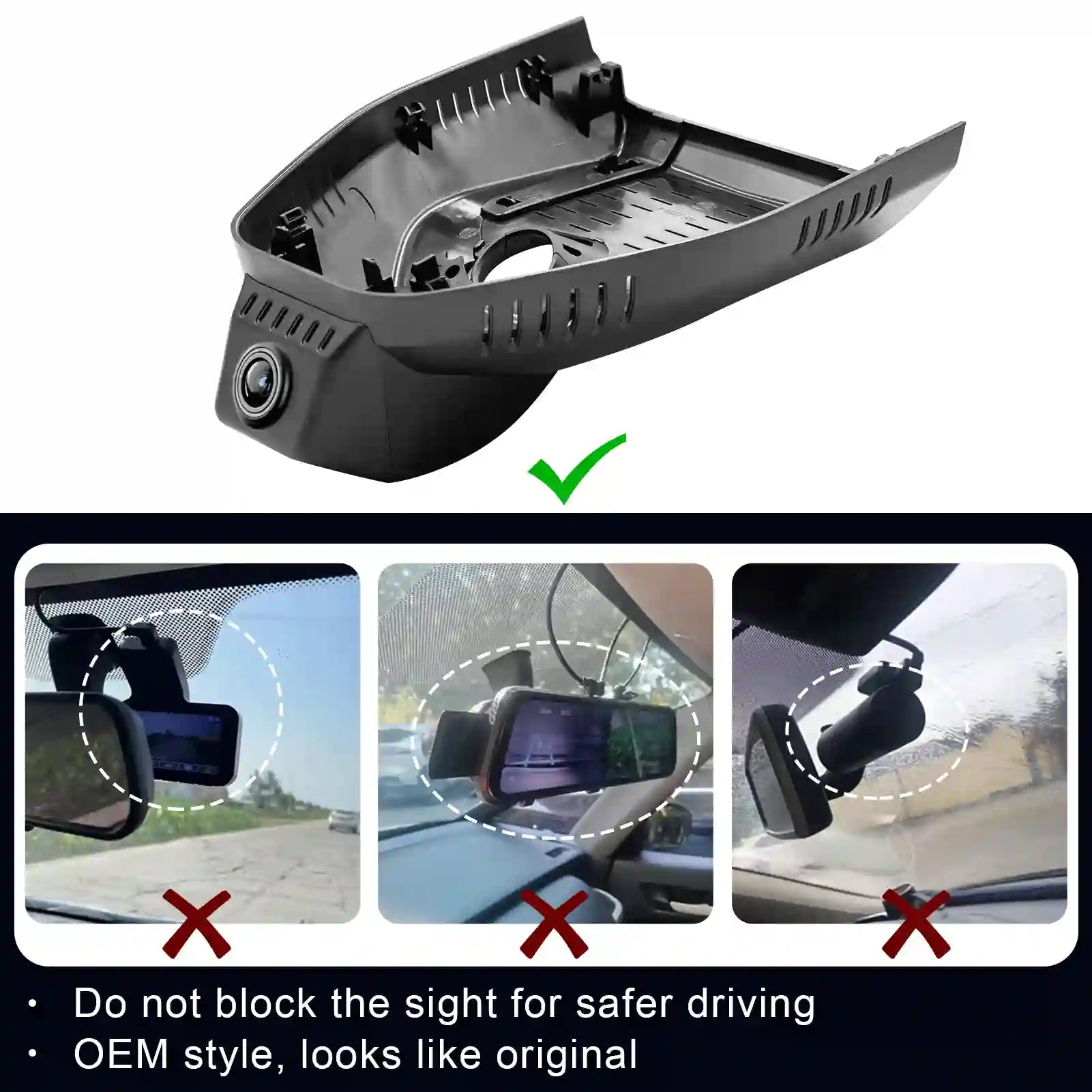 GMC terrain dash camera installation