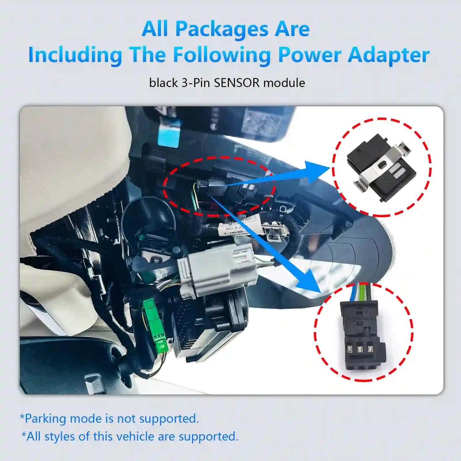 Volvo dashcamera power adapter 