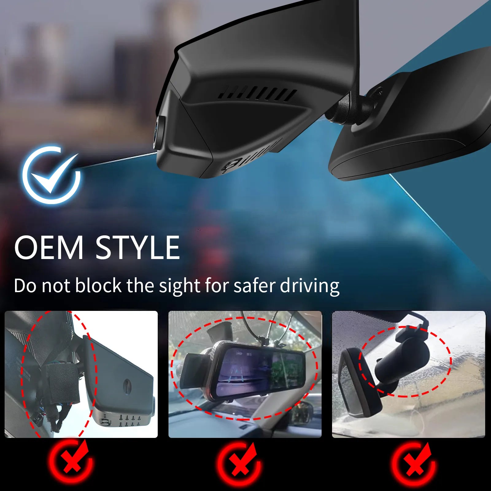Mangoal Front 4K HDR Dash Cam STARVIS 2 for Subaru Forester Select Gen6 SL 2025 2026 (Model B)