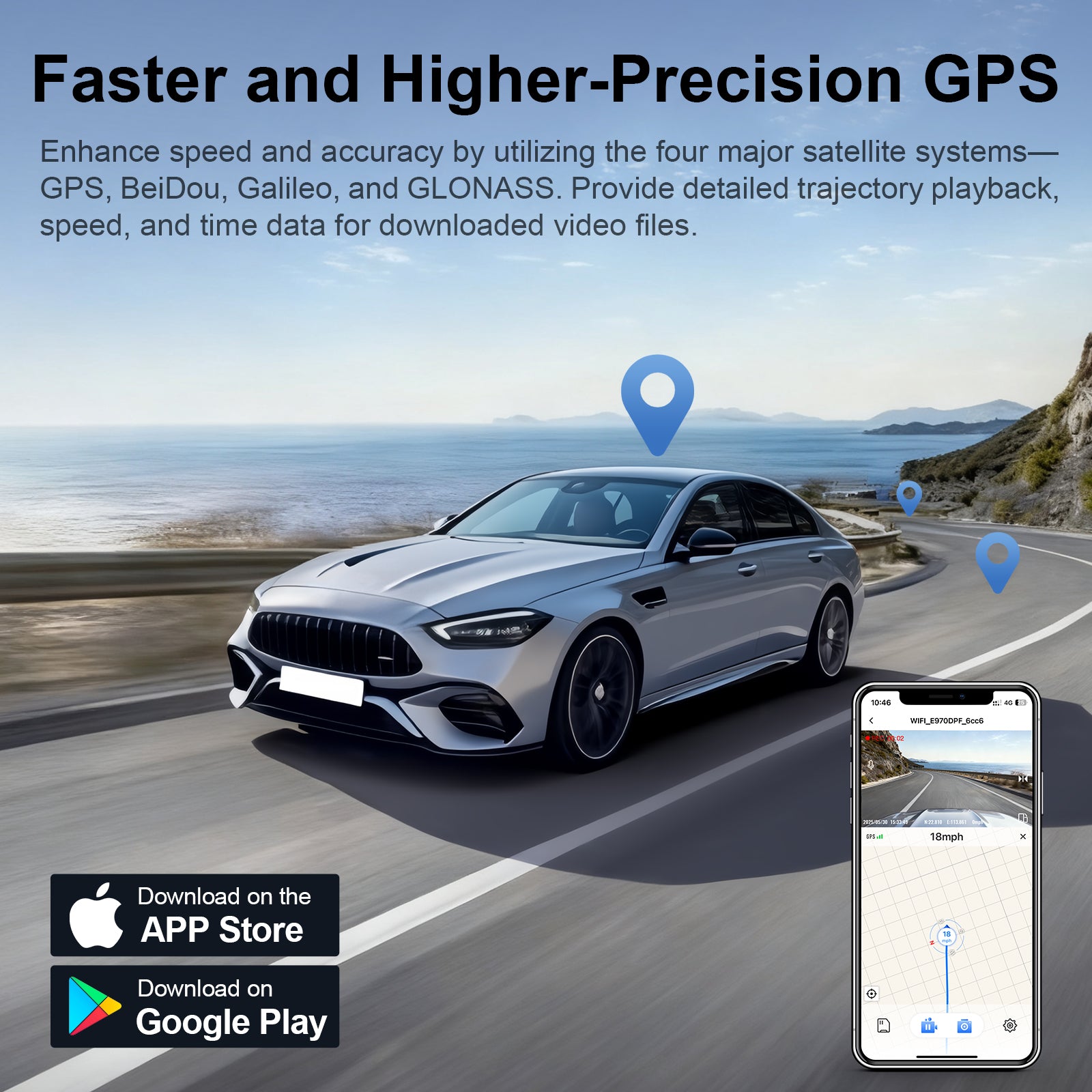 Mangoal Front 4K & Rear 2K HDR Dash Cam, Dual STARVIS 2 for Jaguar XE XEL X760 2022-2024(Model B)