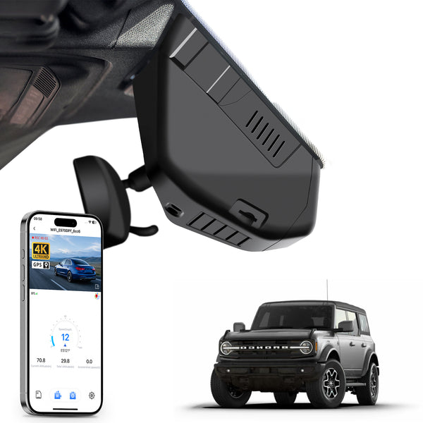 Mangoal Dash Cam for Ford Bronco 2021-2024 (Model A)