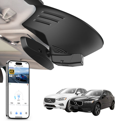 MANGOAL Dash Cam (GPS Included) for Volvo XC60 2018–2021 (Model C)