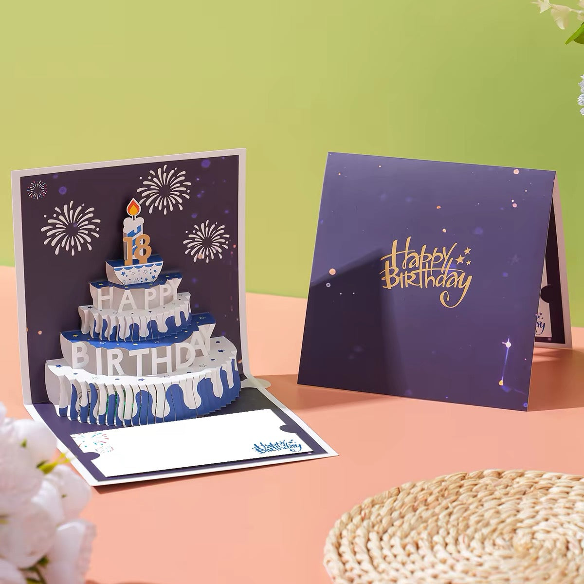 3D Pop-Up Birthday Cake Card — Not Sold Separately
