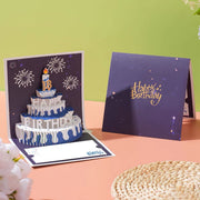 3D Pop-Up Birthday Cake Card — Not Sold Separately
