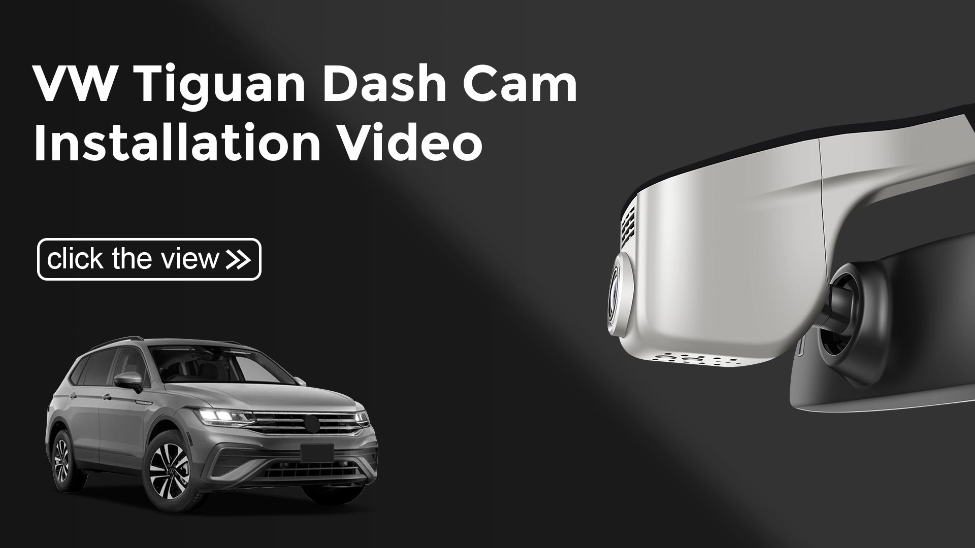 Charger la vidéo : Mangoal Front 4K HDR Dash Cam STARVIS 2 for Volkswagen Tiguan 2018-2024 Gen2 AD/BW (Model A Gray)