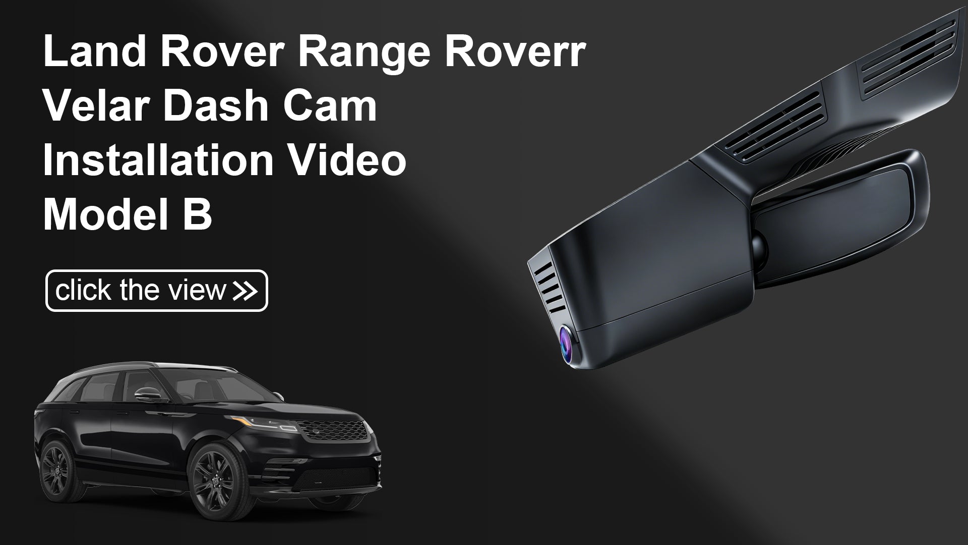 Charger la vidéo : Mangoal Front 4K HDR Dash Cam STARVIS 2 for Land Rover Range Roverr Velar L560 Facelift(Model B)