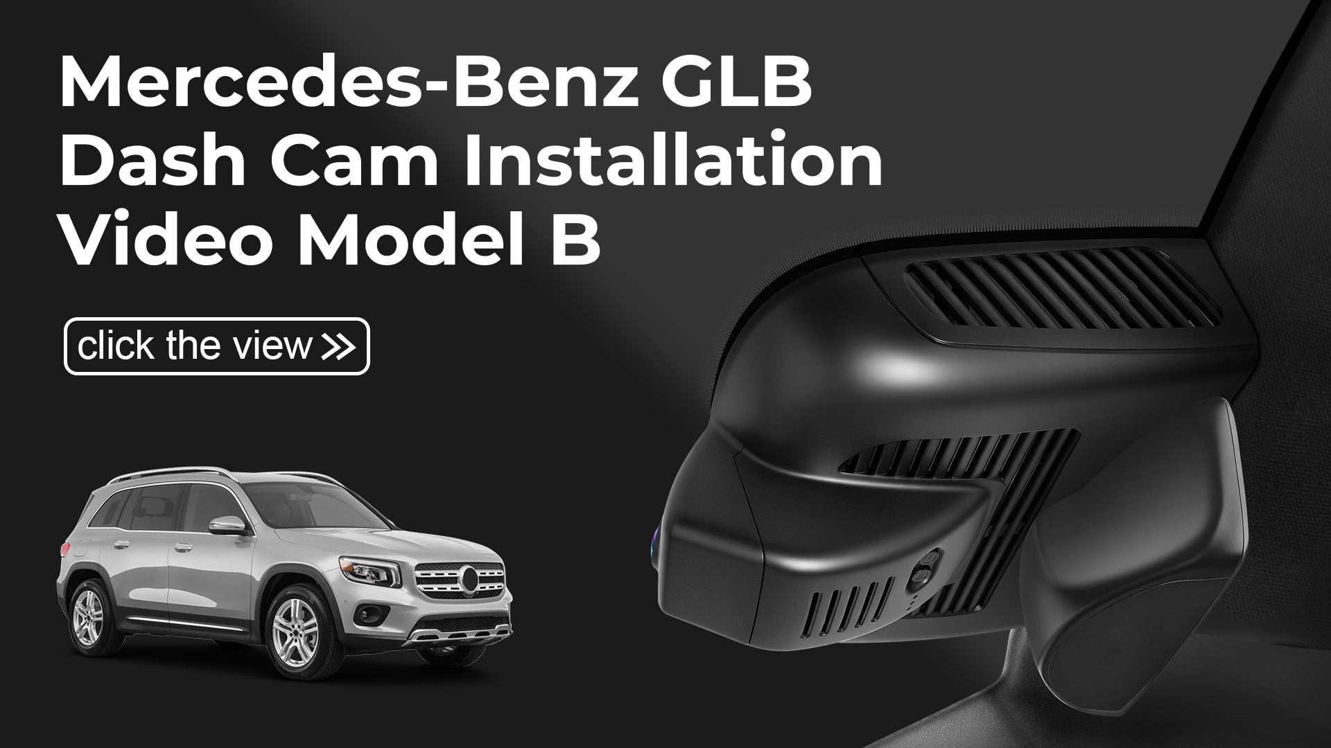Charger la vidéo : Mangoal Front 4K &amp; Rear 2K HDR Dash Cam, Dual STARVIS 2 IMX678 IMX675, for Mercedes-Benz GLB X247 2020-2023(Model B)
