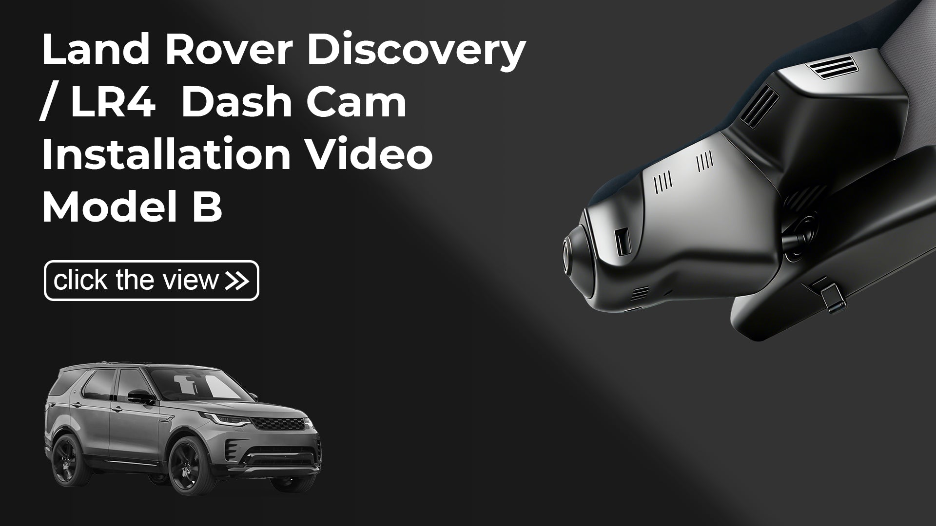 Charger la vidéo : Mangoal Front 4K HDR Dash Cam STARVIS 2 for Land Rover Gen5 Discovery/L462(Model B)