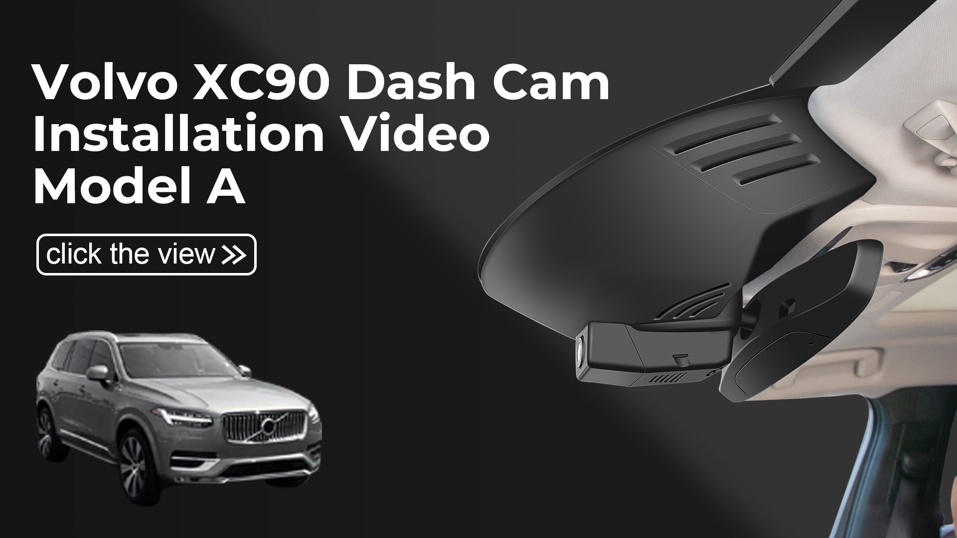 Load video: Mangoal Front 4K HDR Dash Cam STARVIS 2 for Volvo XC90 2016-2022 (Model A)