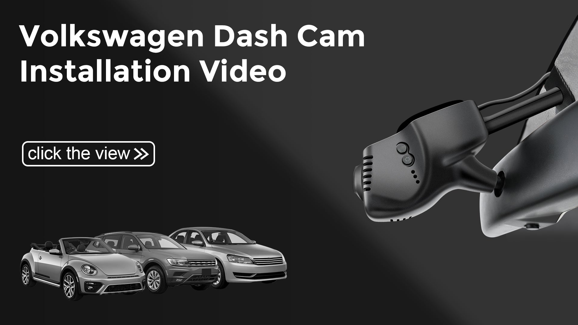 Load video: Mangoal Front 4K HDR Dash Cam STARVIS 2 for Volkswagen(Model B), Select Beetle, Tiguan, Jetta, Eos, Passat, CC