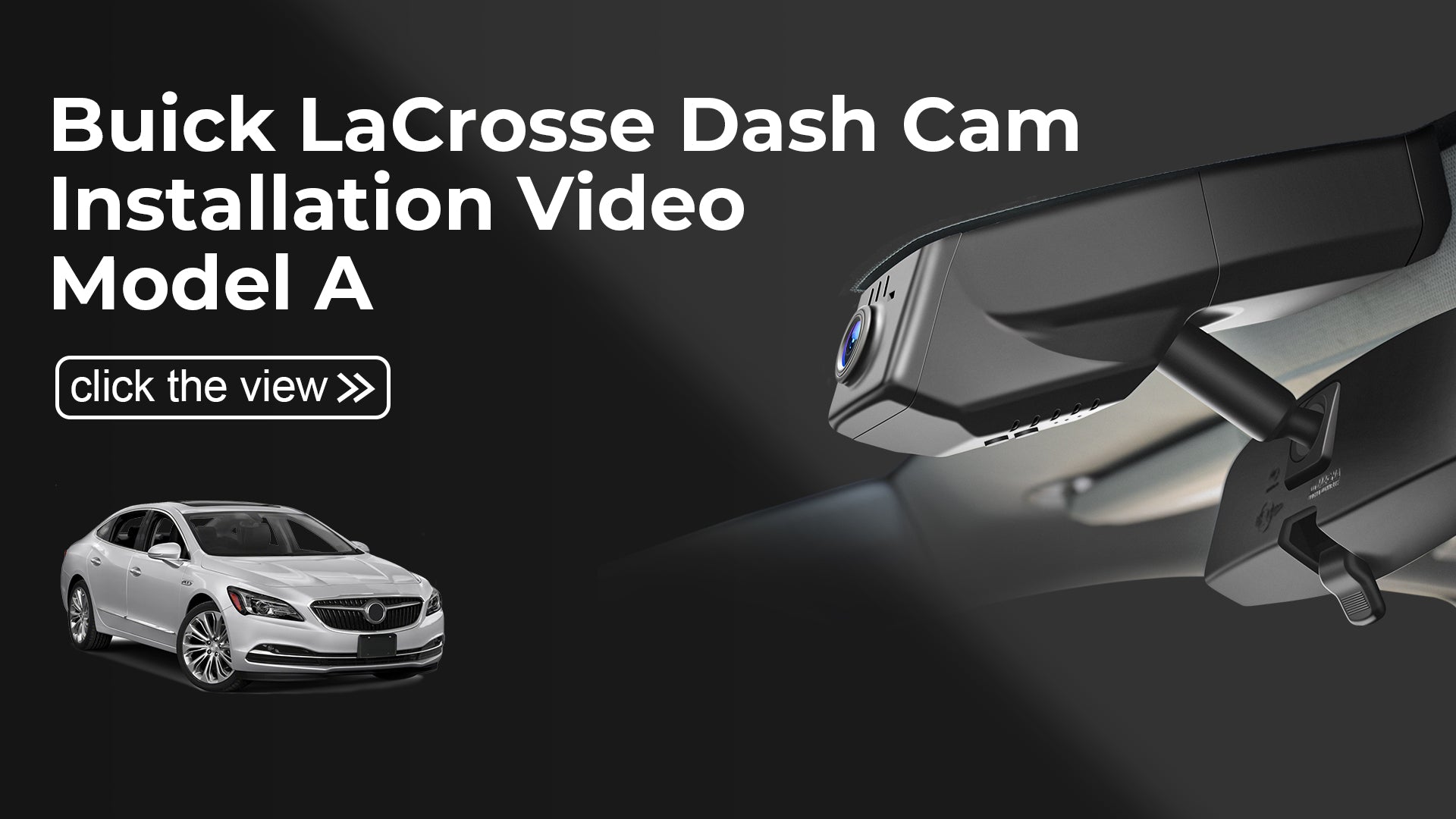 Charger la vidéo : Mangoal Front 4K HDR Dash Cam STARVIS 2 for Buick Lacrosse 2014-2019(Model A)