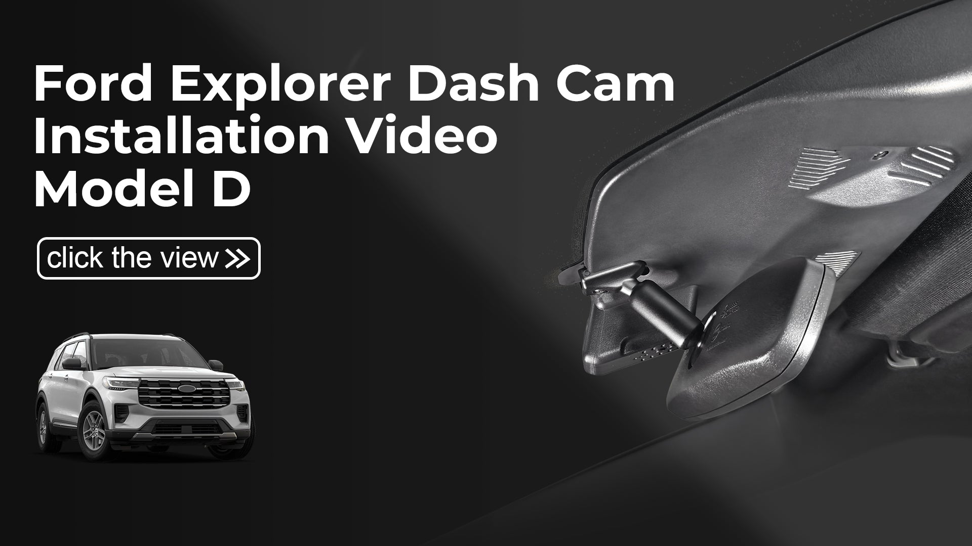 Load video: Mangoal Front 4K HDR Dash Cam STARVIS 2 for Ford Explorer U625 2025 2026(Model D)