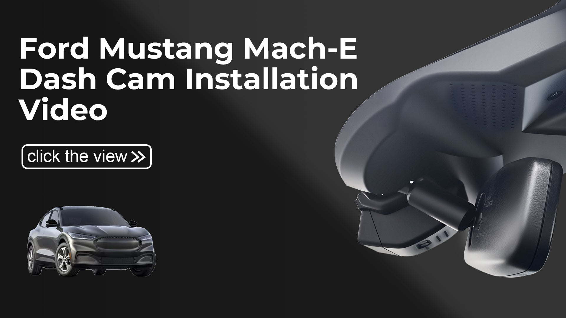 Charger la vidéo : Mangoal Front 4K HDR Dash Cam STARVIS 2 for Ford Mustang mach-E 2021 2022 2023 2024 2025