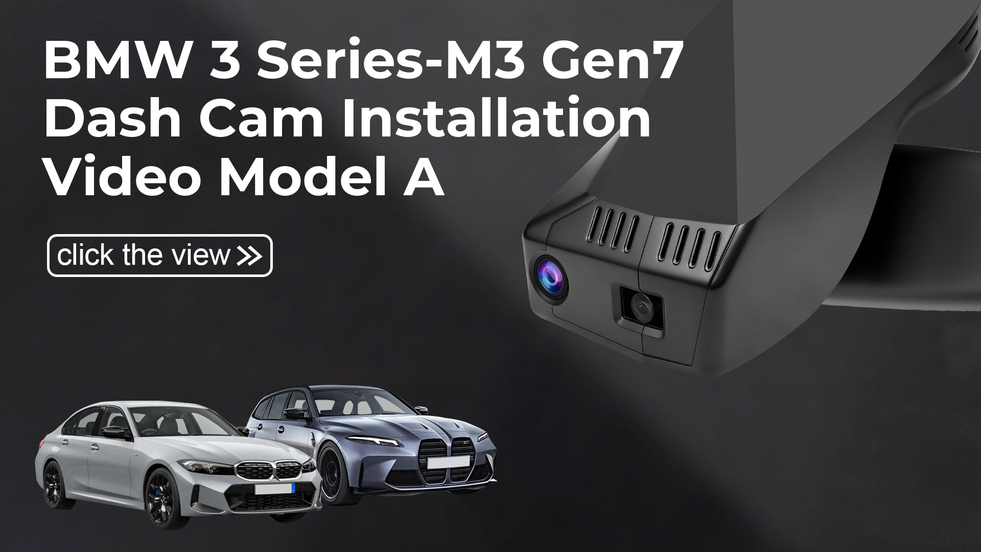 Load video: Mangoal Front 4K &amp; Rear 2K HDR Dash Cam, Dual STARVIS 2, for BMW 3-Series Gen7 G20 G21 G28 2020-2026 Select 2019 M3 G80 G81(Model A)