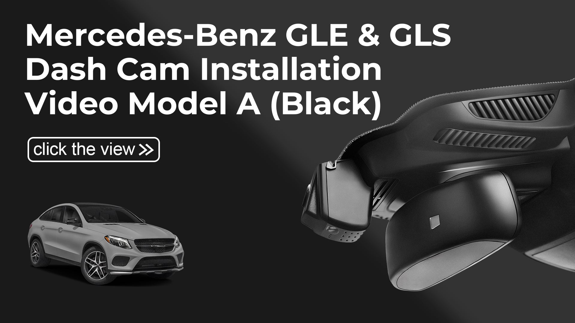 Charger la vidéo : Mangoal HDR Dash Cam, Dual STARVIS 2, for Mercedes-Benz GLE(W166/C292) 2016-2019 &amp; GLS(X166) 2017-2019(Model A )