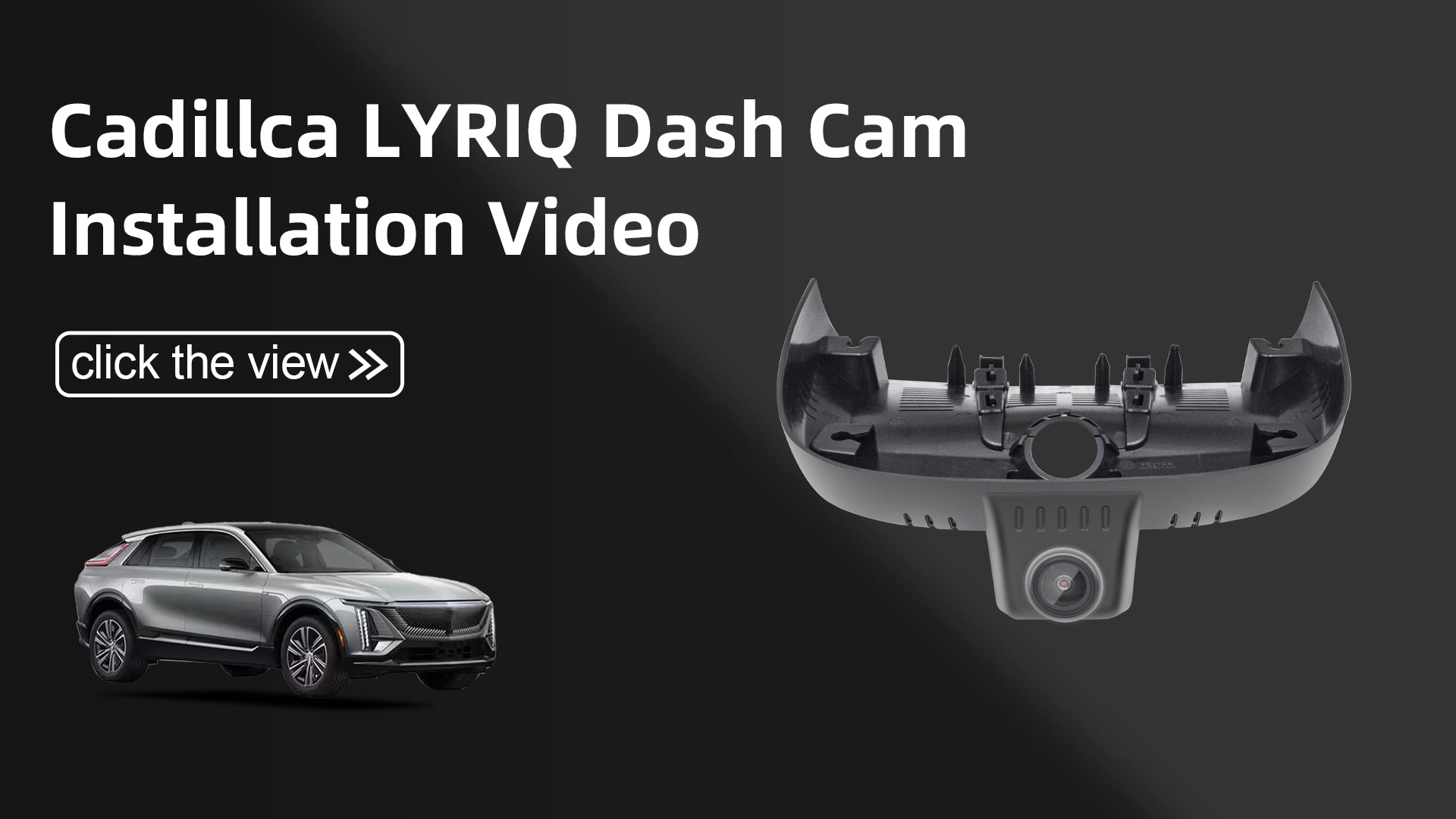 Charger la vidéo : Mangoal Front 4K &amp; Rear 2K HDR Dash Cam, Dual STARVIS 2, for Cadillac Lyriq 2023-2026