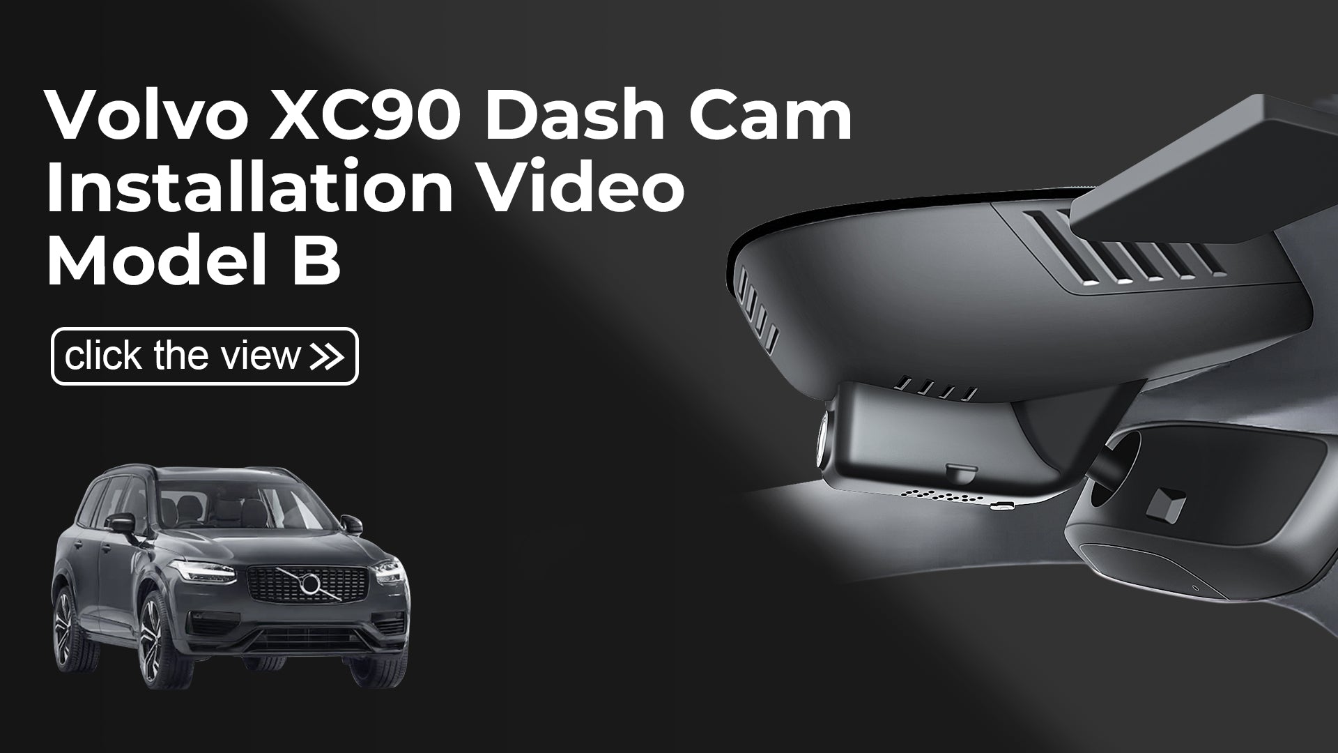 Load video: Mangoal Front 4K &amp; Rear 2K HDR Dash Cam, Dual STARVIS 2, for Volvo XC90 2023-2026(Model B)