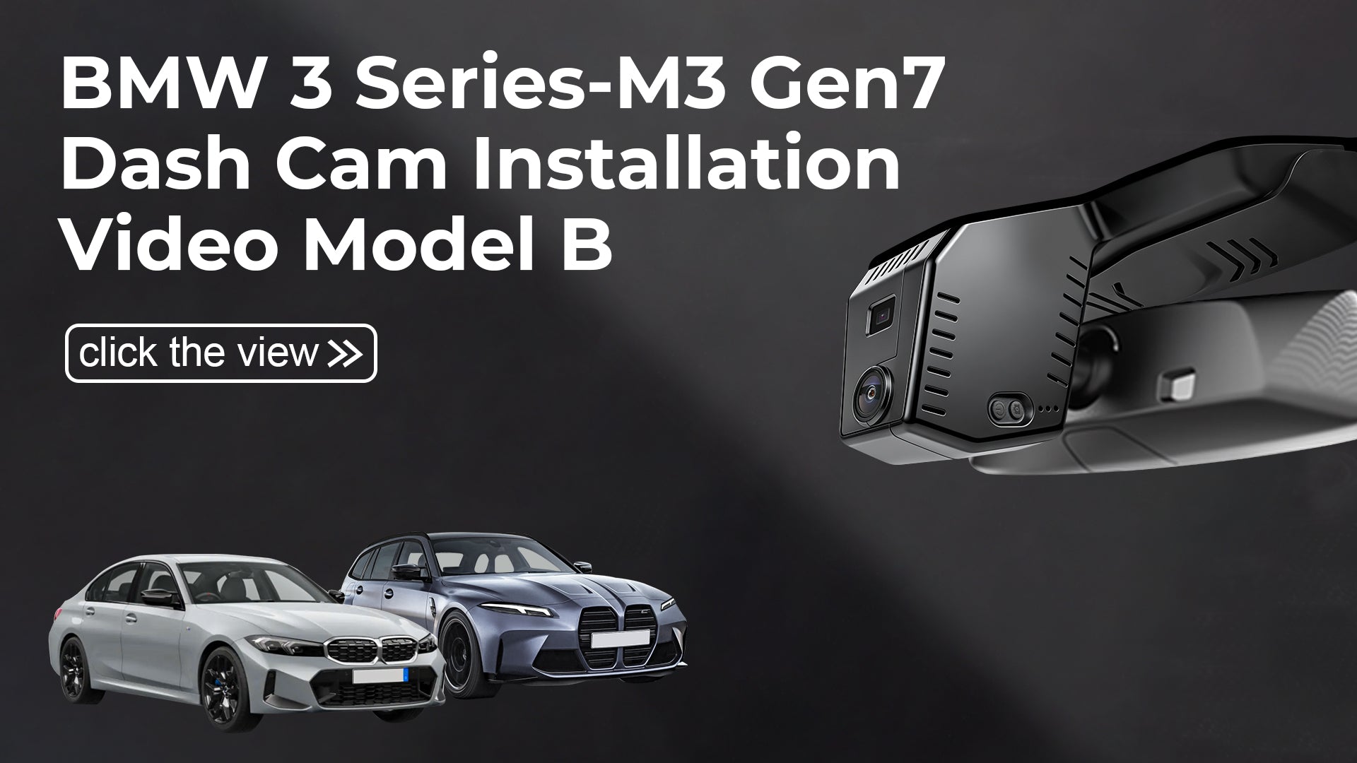 Load video: Mangoal Front 4K &amp; Rear 2K HDR Dash Cam, Dual STARVIS 2, for BMW 3-Series Gen7 G20 G21 G28 2020-2026 Select 2019 M3 G80 G81(Model B)