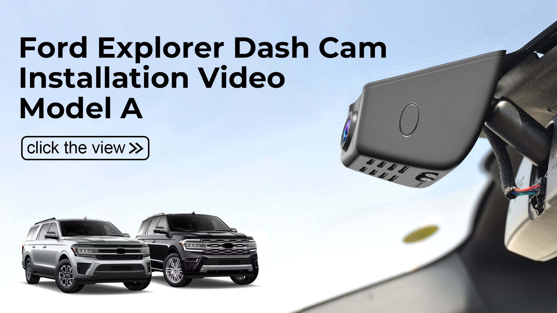 Charger la vidéo : Mangoal Front 4K HDR Dash Cam STARVIS 2 for Ford Explorer U625 2020-2024(Model A)