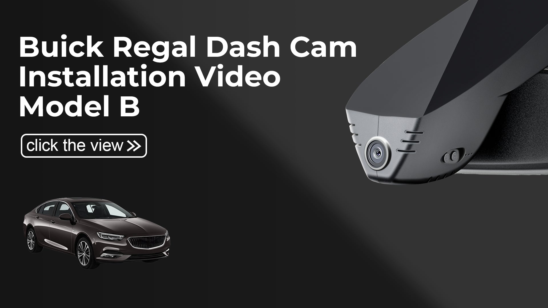Charger la vidéo : Mangoal Front 4K HDR Dash Cam STARVIS 2 IMX678 for Buick Regal 2018-2020(Model B)