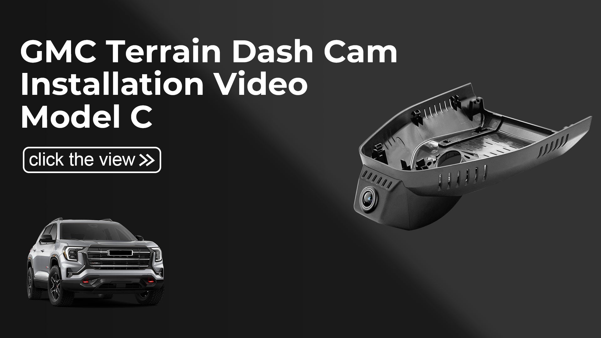 Charger la vidéo : Mangoal Front 4K &amp; Rear 2K HDR Dash Cam, Dual STARVIS 2, for GMC Terrain 2025-2026(Model C)