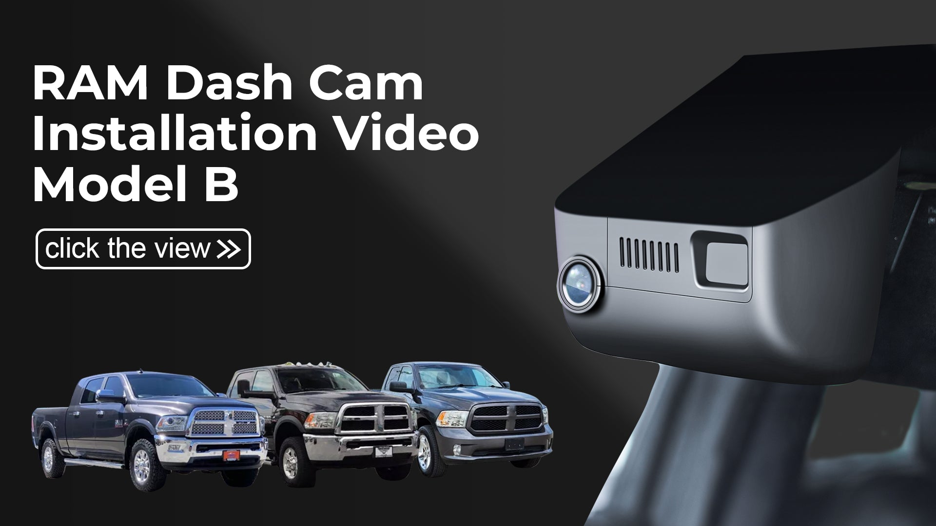 Charger la vidéo : Mangoal Front 4K HDR Dash Cam STARVIS 2 for 4th Gen Dodge RAM 1500/2500/3500 2013-2018,1500 Classic 2019-2024(Model B)