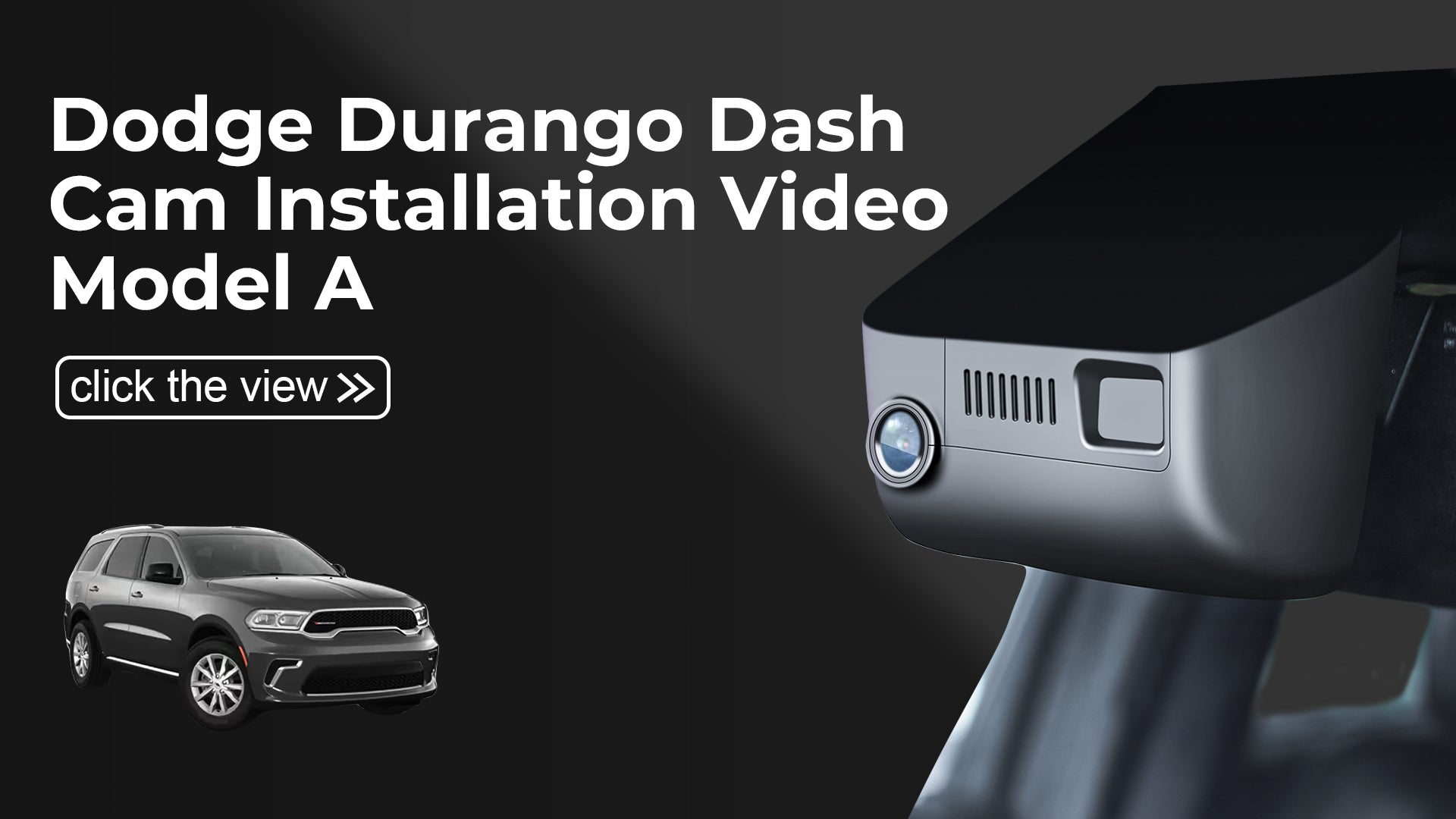 Load video: Mangoal Front 4K HDR Dash Cam STARVIS 2 for Dodge Durango 2016-2026 (Model A)