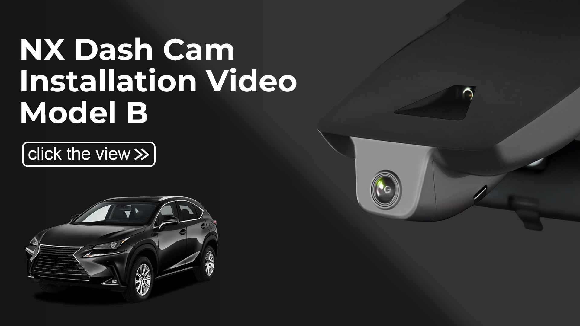 Charger la vidéo : Mangoal Front 4K &amp; Rear 2K HDR Dash Cam, Dual STARVIS 2, for Lexus NX 2018-2021(Model B)