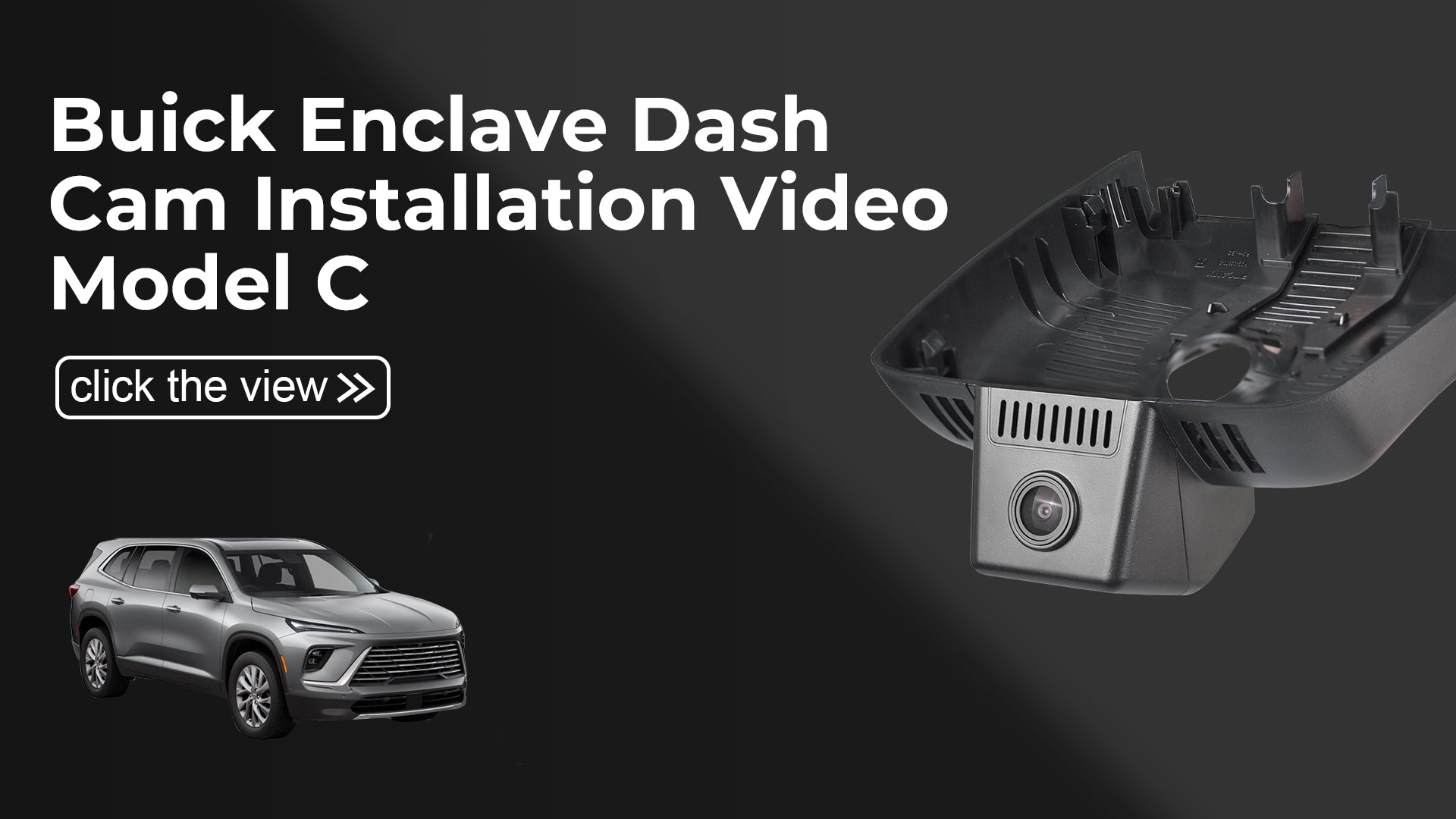 Charger la vidéo : Mangoal Front 4K HDR Dash Cam STARVIS 2 for Buick Enclave Gen3 2025-2026 (Model C)
