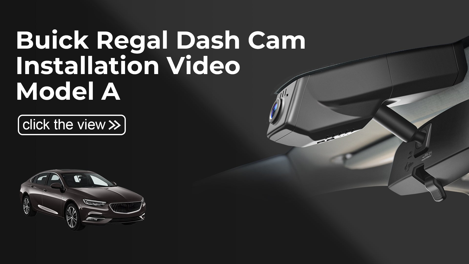 Charger la vidéo : Mangoal Front 4K HDR Dash Cam STARVIS 2 for Buick Regal 2018-2020(Model A)