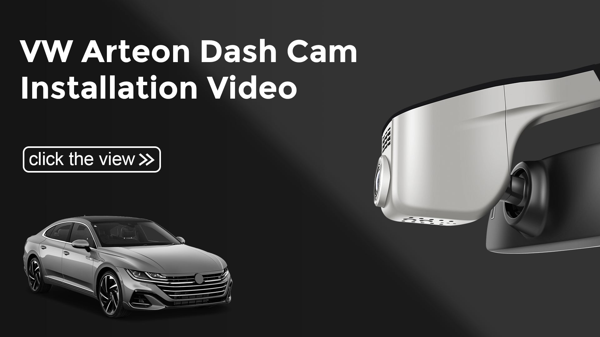 Load video: Mangoal Front 4K &amp; Rear 2K HDR Dash Cam, Dual STARVIS 2, for Volkswagen Arteon 2018-2024 (Model A Gray)