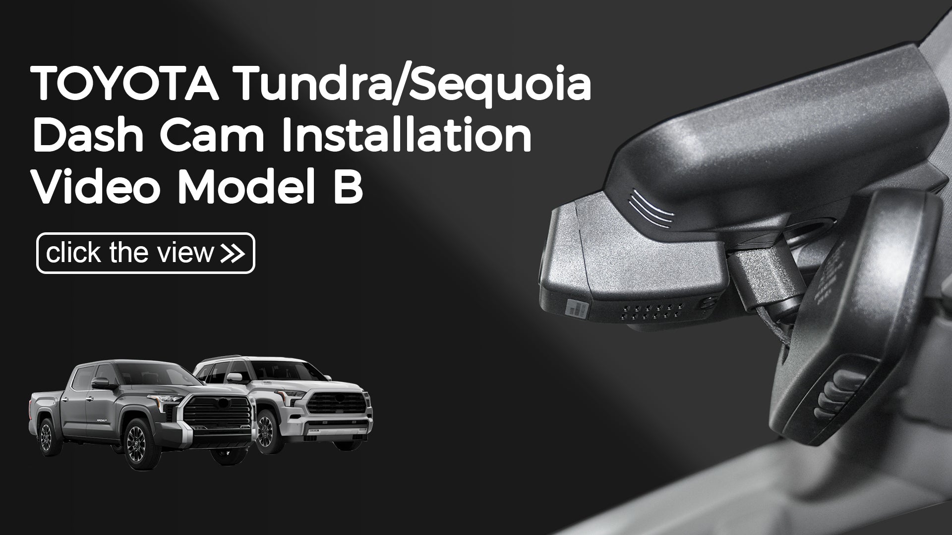 Load video: Mangoal Front 4K &amp; Rear 2K HDR Dash Cam, Dual STARVIS 2, for Toyota Tundra 2022-2026 &amp; Sequoia 2023-2026 (Model B)