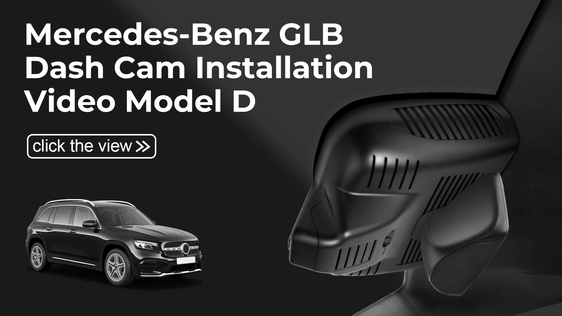 Charger la vidéo : Mangoal Front 4K HDR Dash Cam STARVIS 2 for Mercedes-Benz GLB X247 Facelift 2024-2026(Model D)